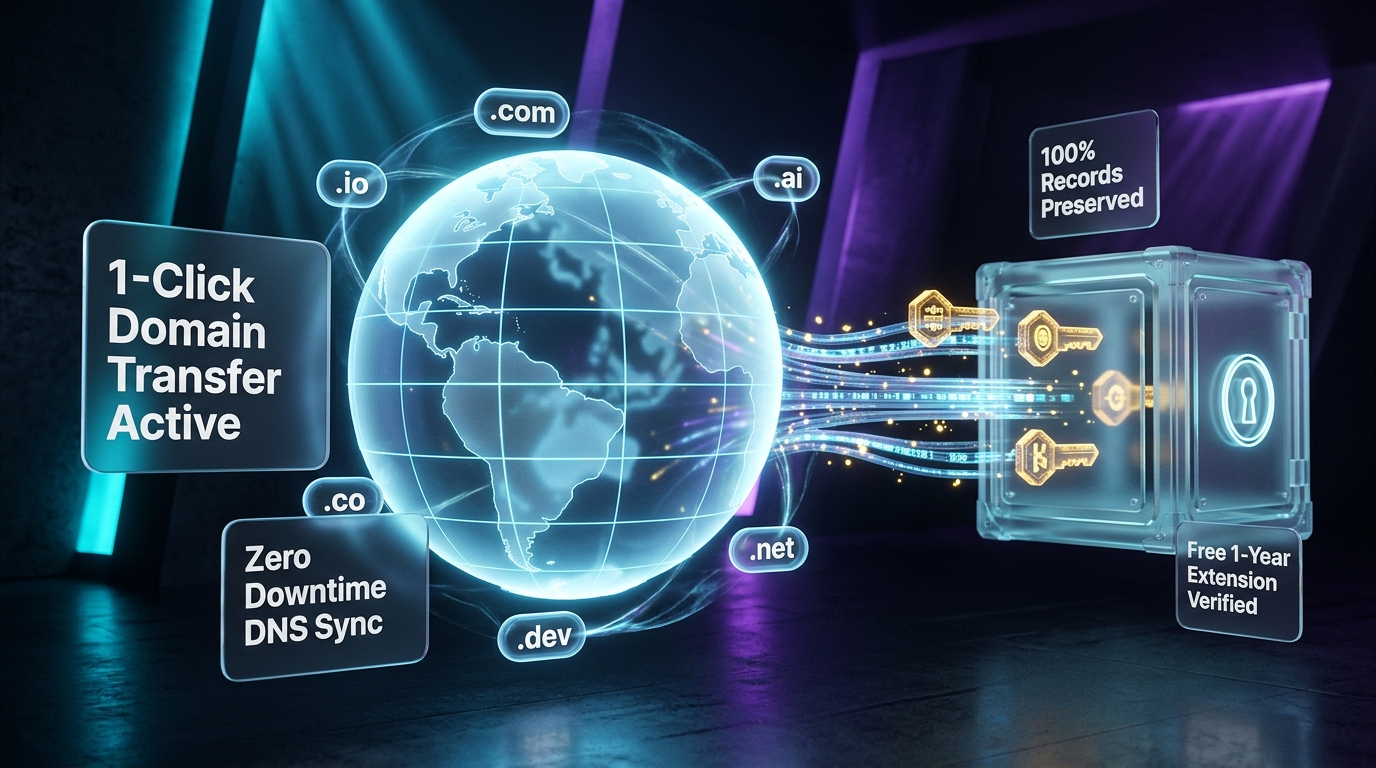 Seamless Domain Transfer & DNS Migration
